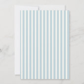 Oh boy Blue Ribbon Schattige Elegant Baby shower Kaart (Achterkant)