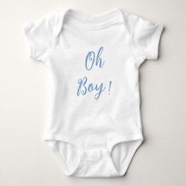 Oh boy blue simpel baby pak romper