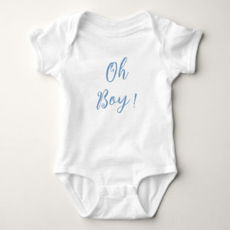 Oh boy blue simpel baby pak romper