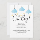 Oh Boy Blue Twinkle Baby shower | Sprinkle Kaart (Voorkant)