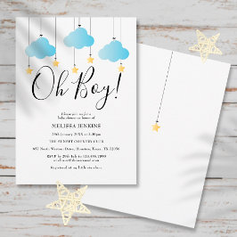 Oh Boy Blue Twinkle Baby shower | Sprinkle Kaart