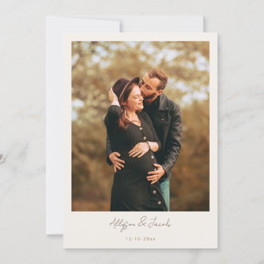 Oh Boy Boho babykleding blauw baby shower Kaart (Achterkant)