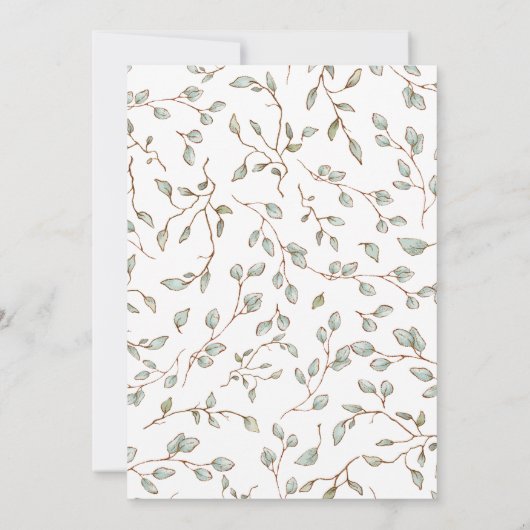 Oh Boy Boho Clothes Rustic Country Baby shower Kaart (Achterkant)