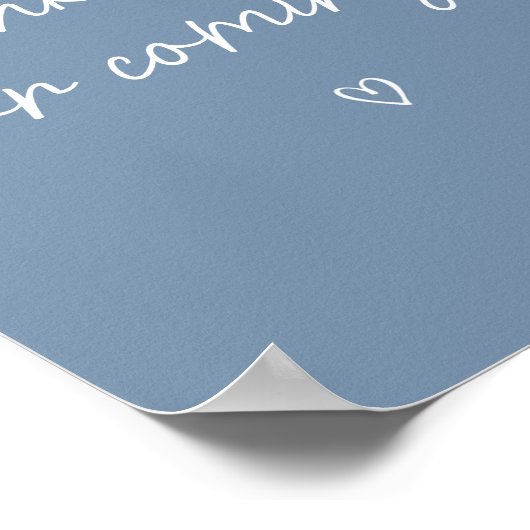 Oh Boy Boho Minimalist Bedankt voor uw komst Poster (Hoek)