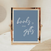 Oh Boy Boho Minimalistisch Baby shower Boeken en g Poster