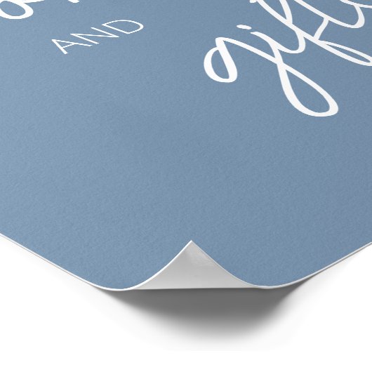 Oh Boy Boho Minimalistisch Baby shower Boeken en g Poster (Hoek)