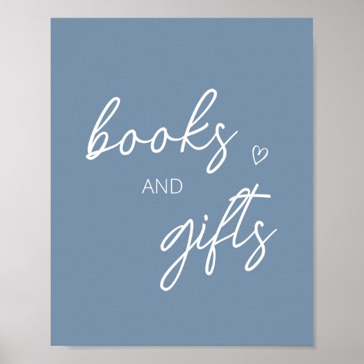 Oh Boy Boho Minimalistisch Baby shower Boeken en g Poster (Voorkant)