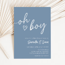 Oh Boy Boho minimalistisch Baby shower