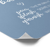 Oh Boy Boho Minimalistisch Baby shower Moeder Osa Poster (Hoek)