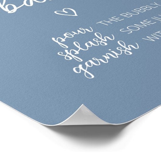 Oh Boy Boho Minimalistisch Baby shower Moeder Osa  Poster (Hoek)