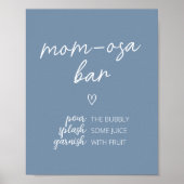 Oh Boy Boho Minimalistisch Baby shower Moeder Osa Poster (Voorkant)