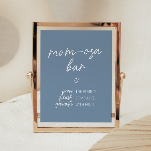 Oh Boy Boho Minimalistisch Baby shower Moeder Osa Poster