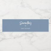 Oh Boy Boho minimalistisch Baby shower Waterfles Etiket (Enkel label)