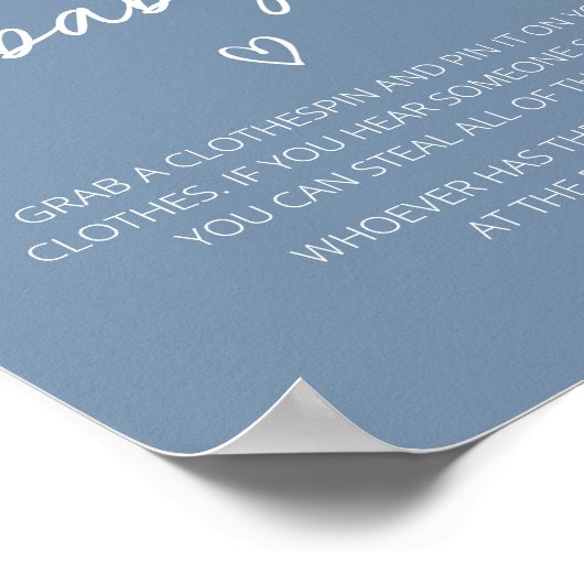 Oh Boy Boho minimalistisch Baby shower zeg geen Ba Poster (Hoek)