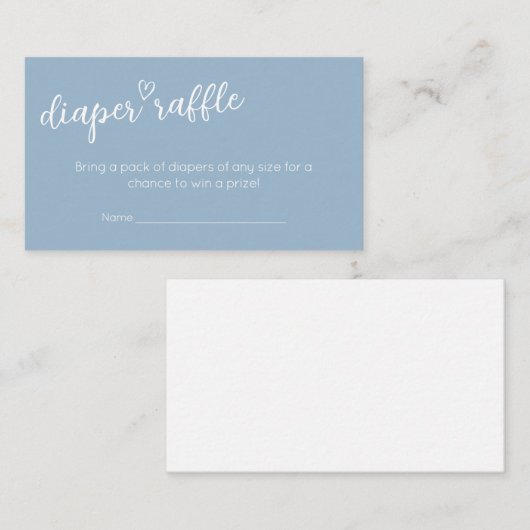 Oh Boy Boho Minimalistische Baby shower Luier Raff Informatiekaartje (Voorkant / Achterkant)