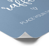 Oh Boy Boho Minimalistische Baby shower Luier Raff Poster (Hoek)