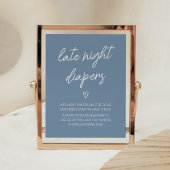 Oh Boy Boho Minimalistische Late Night Luiers Poster
