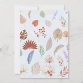 Oh Boy boho waterverf babykleding blauw Kaart (Achterkant)