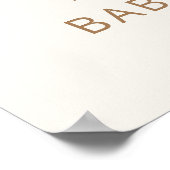 Oh Boy boho waterverf babykleding welkomstbord Poster (Hoek)