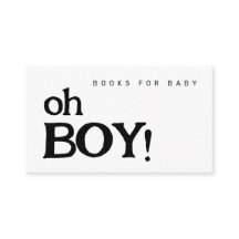 Oh Boy Books voor Baby Minimalistisch Baby shower