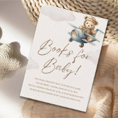 Oh Boy, Brown Bear Baby shower boy Informatiekaartje