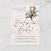 Oh Boy, Brown Bear Baby shower boy Informatiekaartje (Voorkant)