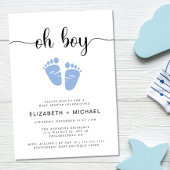 Oh Boy Couples Baby shower Kaart