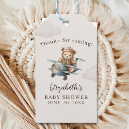 Oh Boy, Cute Bear Baby shower boy Cadeaulabel