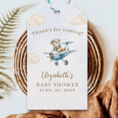 Oh Boy, Cute Bear Baby shower boy Cadeaulabel