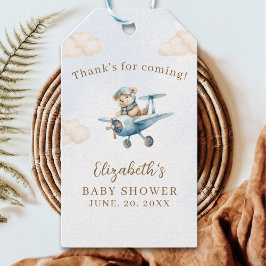 Oh Boy, Cute Bear Baby shower boy Cadeaulabel