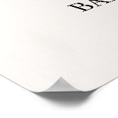 Oh Boy, Cute Bear Baby shower boy Poster (Hoek)