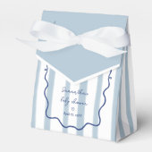 Oh Boy Cute Modern Dusty Blue Baby Shower Bedankdoosjes (Voorkant Zijde)