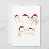 Oh Boy Cuties Puppy Kerstvakantie Baby shower Kaart (Achterkant)