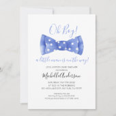 Oh Boy Dasje Baby Shower Uitnodiging (Voorkant)