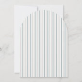 Oh Boy Elephant Blue Arch Baby shower Kaart (Achterkant)