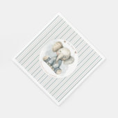 Oh Boy Elephant Blue Arch Baby shower Servet (Hoek)