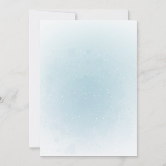 Oh Boy Elephant Blue Balloon Boy Baby shower Kaart (Achterkant)