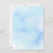 Oh Boy Elephant Waterverf ballonblauw Kaart (Achterkant)