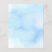 Oh Boy Elephant Waterverf Blue Baby shower (Achterkant)