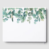 Oh Boy Eucalyptus Blue Balloon Baby shower Gastenboek (Achterkant)