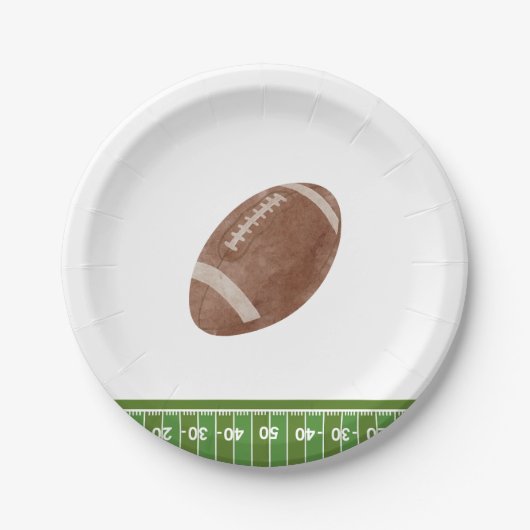 Oh Boy football Baby shower bord (Voorkant)