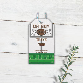 Oh Boy Football Baby shower Cadeaulabel