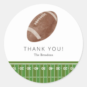 Oh Boy football Baby shower dank je sticker