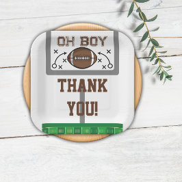 Oh Boy Football Baby shower Papieren Bordje