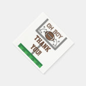 Oh Boy Football Baby shower Servet (Hoek)