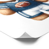 Oh Boy Football Theme Baby shower Poster (Hoek)