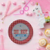 Oh Boy Future Fireman baby shower papieren bord (Feest)