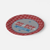 Oh Boy Future Fireman baby shower papieren bord (Gekanteld)