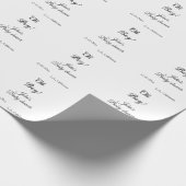 Oh Boy Girl baby shower Naam toevoegen Datum Jaar Cadeaupapier (Hoek)