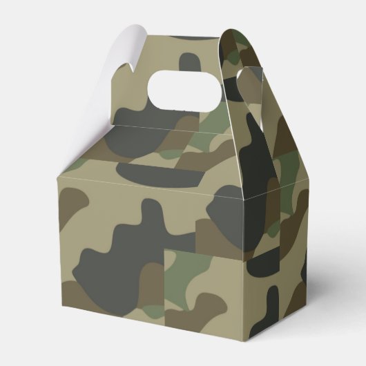 Oh Boy Green Camo Baby shower Bedankdoosjes (Achterkant)